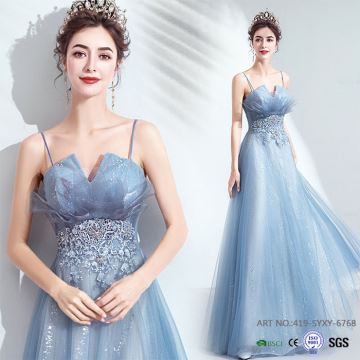 Elegancka suknia wieczorowa bez rękawów
