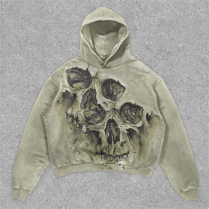 Wyprana bluza z kapturem